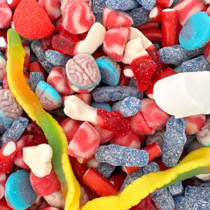 Superhero themed pick and mix